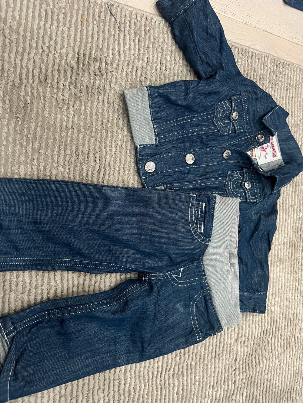 True Religion Baby Boy Jean Set